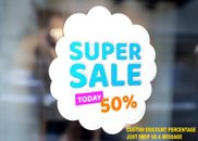 Super Sale Today Rabatt maßgeschneidert % groß selbstklebend Fenster Ladenschild 2978S