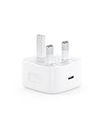 UGREEN USB C Plug 20W PD Fast Charger Power Delivery Type C Wall Adapter Compatible with iPhone 15 Pro Max/14/13/12 mini/11/XS/XR/X/8, iPad Pro/Mini 5, Galaxy S23 Ultra/S22/S20 FE, Pixel 7 (White)