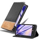 Cadorabo Book Case Works with Nokia Lumia 920 in Black Brown - with Magnetic Closure, Stand Function and Card Slot - Wallet Etui Cover Pouch PU Leather Flip