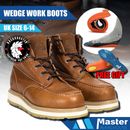 AUS Work Boots for Men Composite Toe Waterproof Safety Working Shoes