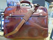 Vintage Bosca Old Leather Single  Stringer Briefcase Laptop Case Bag