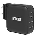 INICIO 140W USB C PD3.1 Charger, 3 Port GaN Pro Fast Power Adapter for MacBook Pro 16" 14” Air M2 M1, Dell XPS 15/13, iPad Pro, iPhone 15 14 13 Pro, Galaxy S24 S23 S22, Type-C Laptops