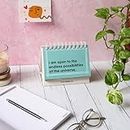 Mimikry Motivational Desk Calendar | Daily Flip Calendar with 100 inspirational quotes | Office Desk Decor for women and men | Self Love Aesthetic Office Gifts | Birthday gift