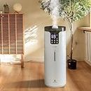 Lacidoll 4.2Gal/16L Tower Humidifiers for Large Room whole house 1000 sq.ft, Top Fill Cool Mist Ultrasonic Humidifier Quiet 1000mL/h Output with 360° Mist Tube for Home Office Workshop Greenhouse
