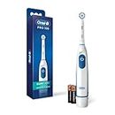 Oral B Pro 100 Gum Care, Battery Powered Toothbrush, White (NEW Model)