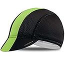 CYCEARTH Ciclismo protezione di Sun Ployester traspirante cappello da baseball per Caps Men Awsome Moto (Black+green)