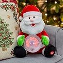 The Christmas Workshop 71249 Santa with Musical Snowball/Animated Singing Musical Toy/Swirling Snowball/Christmas Decoration