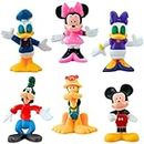 MARHABA TRADERS Duck Donald Mickey Minnie Dis-ney Mouse Pvc Cake Decoration Action Figure Best Animated Cartoon Childhood collectible Models Car Dashboard, cake Decoration, Collectibles