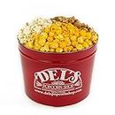 2 Gallon Popcorn Tin Gift - 3 Kinds (Cheese/Caramel/Salt & Butter) Gourmet Popcorn Gift Tin - Popcorn Gift Set