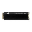 Corsair MP600 PRO LPX 2TB M.2 NVMe PCIe x4 Gen4 SSD - Optimized for PS5 (Up to 7,100MB/sec Sequential Read & 6,800MB/sec Sequential Write Speeds, High-Speed Interface, Compact Form Factor) Black
