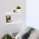 Sorbus Floating Shelves, Rustic Hanging Wall Mounted Shelf Décor- 16 Inches, 2-pack Wood in White | 1.5 H x 5.5 W x 16.25 D in | Wayfair