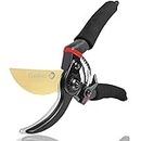 Gonicc 8" Professional Premium Titanium Bypass Pruning Shears (GPPS-1003) Hand Pruners Garden Clippers.