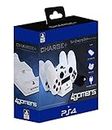 4Gamers PS4 Twin Charging Dock White Chargeur Console Compatible:Sony Playstation 4