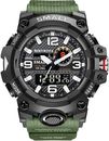 SMAELWatches for Men Sports Outdoor Waterproof Military Watch Date Digital Watch