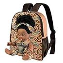 Nice2you Black Baby Doll in Take Along Backpack Carrier, 10in American African Girl Doll for Toddlers and Kids Aged 1-3 2 4 5 Year Old, Doll Toys with Clothes Perfect Girl Gifts for Birthday