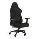 Corsair TC100 Relaxed Gaming Chair, Black, Fabric, Armrests, Height Adjust,