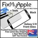 Samsung Galaxy S IV S4 i9500 i9505 Black Front Glass Screen Lens 4G Replacement