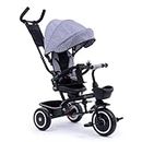 Foryourlittleone Kids Trike V3 Grey Tricycle Baby Push Bike with Parent Handle 9 Months to 5 Years