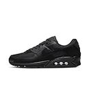 Nike Men's AIR MAX 90 Running Shoe, Black Black Black White, 6 UK, Black Black Black White, 8