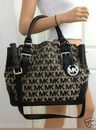 Michael Kors MK Brookville Lg Drawstring Handbag Tote Black beige $398.00 NWT