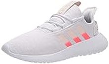adidas Women's Kaptir Running Shoe, White/Pink/Light Orange, 5