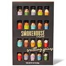 Smokehouse by Thoughtfully, Gourmet Ultimate Grilling Spice Set, Grill Seasonings and Rubs Gift Set, Flavours Include Chili Garlic, Italian Seasoning, Cayenne Spice Rub and More, Pack of 20