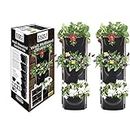 Directly2U Wall Mounted Vertical Garden Kit Home Planter Herbs Flowers 6 Hanging Plant Pots, Easy to Install and Perfect for Homes and Workspace Including Wall Panel Hanging, Eco-Friendly