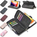Leather Case For iPhone 15 12 11 13 XR 6s 7 8 Xs Magnetic Zip Wallet Stand Cover