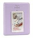 FotoCart [Instax Mini 64 Page Photo Album] Pieces of Moment Book Album Compatible for Films of Fujiflm Instax Mini 7s 8 8+ 9 25 26 50s 70 90 10 11 30 55 20 50 7 LiPlay & Hello Kitty (Light Purple)