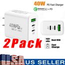 Dual PD 40W Fast Wall Charger Power Adapter For iPhone 15 Pro Max 14 13 Plus US