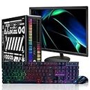HP RGB Gaming Desktop Computer, Intel Quad Core I7 3.4G up to 3.9GHz, GeForce GT 1030 2G, 16GB RAM, 512G SSD, New 24" 1080 FHD LED, RGB KB & MS, 600M WiFi & Bluetooth 5.0, Win10 Pro (Renewed)