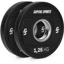 Capital Sports - Sports Elongate 2020 Bumper Plates 2 x 1,25 kg Hartgummi 50,4mm - Schwarz