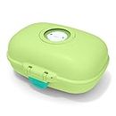 MONBENTO - Kids Snack Box MB Gram Apple - Snack Box for Boys & Girls - Ideal for Lunches or Snacks at School/Park - BPA Free - Food Grade Safe - Green