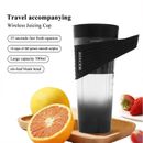 2X(400ML USB Portable Blender Smoothie Juicers Cup USB Rechargeable Home Tr8072