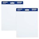 Comix Sticky Easel Pad, 25" x 30" Flip Chart Paper for Teachers, Large Self Stick Easel Paper, 30 Sheets/Pad, 2 Pads/Pack Office Product