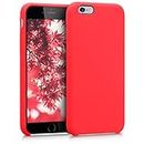 kwmobile Custodia Compatibile con Apple iPhone 6 / 6S Cover - Back Case per Smartphone in Silicone TPU - Protezione Gommata - rosso fluo