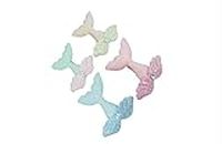 LIGHTER HOUSE� Cutest Mermaid Tail Glitter Hair Clips for Kids Birthday Return Gifts - Mix Colour (04 Pcs.)