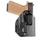 kydex IWB Holster for Polymer 80 Compact PF940C PFC9 with Streamlight Tactical Flashlight TLR-7 TLR-7A Flex High Low Switch 500 Lumen Light Optics Cut Concealed Carry