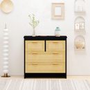 4 Drawers Rattan Cabinet,for Bedroom,Living Room,Dining Room