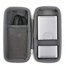co2CREA Hart Reise Schutz Hülle Etui Tasche für Samsung Ladegerät mit 10000mAh /Samsung Mobile Accessories Induktive Powerbank (Weiß)