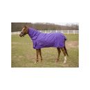 TuffRider 600 D Comfy Winter Medium Weight Combo Neck Horse Turnout Blanket, Purple, 78-in