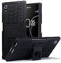 SkyTree Case Compatible with Sony Xperia XA1 Plus, Shockproof Heavy Duty Dazzle with Kickstand Protective Back Cover for Sony Xperia XA1 Plus