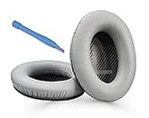 ZIBUYU® Ear Pads Replacements Professional Ear Pads Cushions Replacement for Bose Quiet Comfort 35 (Bose QC35) and Quiet Comfort 35 II (Bose QC35 II) Over Ear Headphones (Grey) - 1 Pair