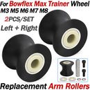 2 juegos de repuesto de rueda rodante brazo de pedal para Bowflex Max Trainer M3 M5 M6 M7 M8