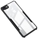 CellShell Bumper Case with Clear Back Hard Panel Protective Case Cover for Apple iPhone 7 / Apple iPhone 8 - Black