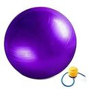 joofang Exercise Ball Fitness Ball Seat Ball Sports Ball Anti-Burst with Pump Thick Robust 300kg Load Capacity Sports Ball Balance Pilates Yoga Ball for Office Home Gym Yoga(Purple,55cm)