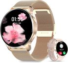Smartwatch Damen mit Telefonfunktion 1,32" Display für Android & iOS - Gold Uhr