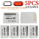 1-5PC V5.0 PSVita Memory Micro Card Adapter For PS Game SD Game Card Slot Adapter Converter 3.60