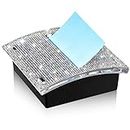 Rhinestone Self Stick Note Pad Holders 4 x 4 Inches Memo Note Holder Dispenser Note Holder Notes Dispenser for Office Home Classroom Desk Supplies