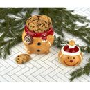Godinger Silver Art Co Gingerbread Man Christmas Cookie Jar Porcelain/China in Brown/Orange/Red | 10 H x 8 W x 8 D in | Wayfair 13778